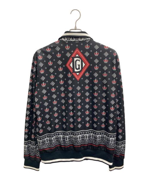 DOLCE & GABBANA（ドルチェ＆ガッバーナ）DOLCE & GABBANA (ドルチェ＆ガッバーナ) バンダナ総柄ハイネックジップブルゾン ブラック サイズ:48の古着・服飾アイテム