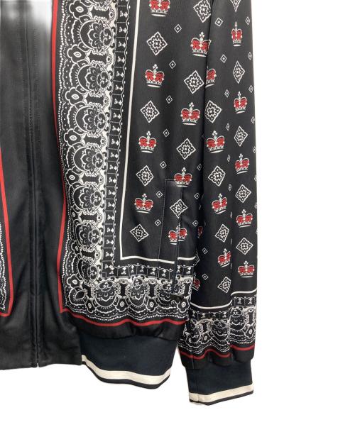 DOLCE & GABBANA（ドルチェ＆ガッバーナ）DOLCE & GABBANA (ドルチェ＆ガッバーナ) バンダナ総柄ハイネックジップブルゾン ブラック サイズ:48の古着・服飾アイテム