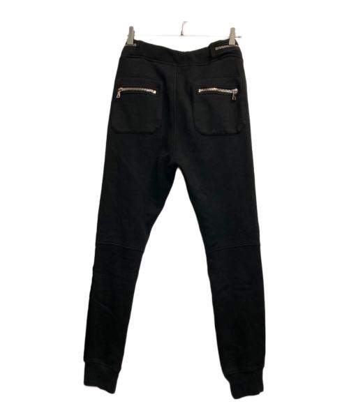 BALMAIN（バルマン）BALMAIN (バルマン) ジップデザインジョガーパンツ ブラック サイズ:Ｓの古着・服飾アイテム