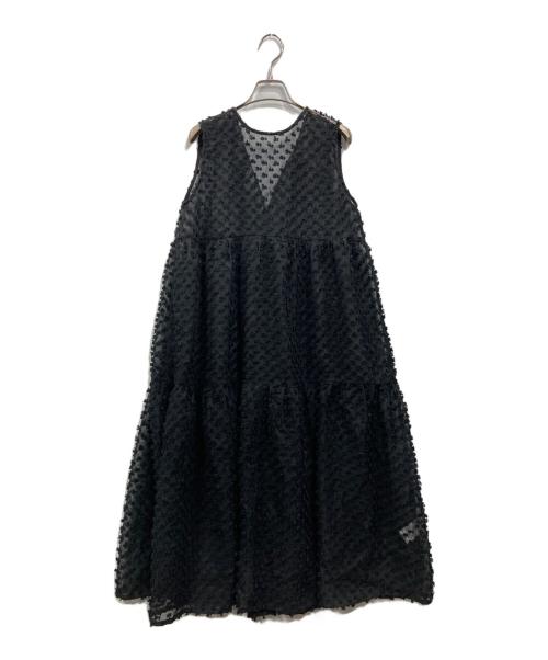 TORRAZZO DONNA（トラッゾドンナ）TORRAZZO DONNA (トラッゾドンナ) 2way dot tiered OP ブラック サイズ:Ｆの古着・服飾アイテム