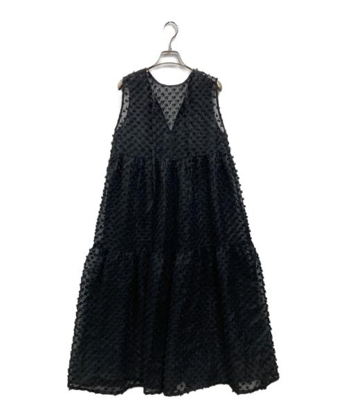 TORRAZZO DONNA（トラッゾドンナ）TORRAZZO DONNA (トラッゾドンナ) 2way dot tiered OP ブラック サイズ:Ｆの古着・服飾アイテム