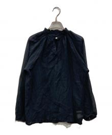 Whim Gazette（ウィムガゼット）の古着「シルクコットンギャザーブラウス」｜ブラック