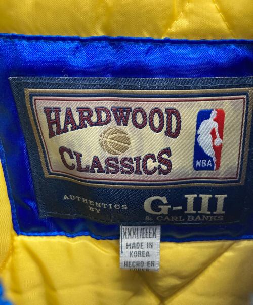 HARDWOOD CLASSICS（ハードウッドクラシック）HARDWOOD CLASSICS (ハードウッドクラシック) スタジャン ブルー×イエロー サイズ:XXXL 未使用品の古着・服飾アイテム