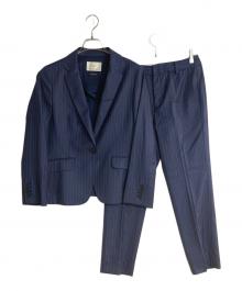 INED（イネド）の古着「ストライプセットアップスーツ」｜ネイビー