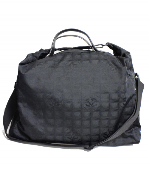 CHANEL（シャネル）CHANEL (シャネル) ニュートラベルライン2WAYボストン ブラック サイズ:表記無し 6660596　の古着・服飾アイテム