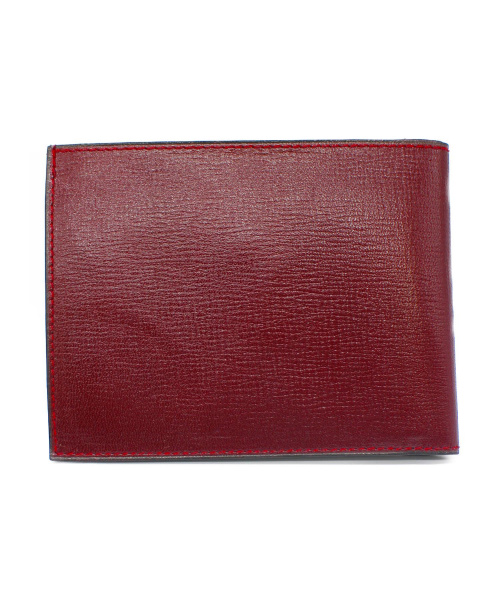 Valextra（ヴァレクストラ）Valextra (ヴァレクストラ) 薄マチ2つ折り財布 ボルドー サイズ:表記無しの古着・服飾アイテム