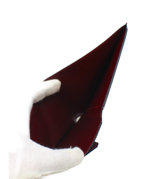 Valextra（ヴァレクストラ）Valextra (ヴァレクストラ) 薄マチ2つ折り財布 ボルドー サイズ:表記無しの古着・服飾アイテム