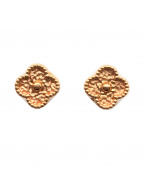 VAN CLEEF & ARPELSヴァンクリーフ＆アーペル）の古着「スウィートアルハンブラピアス」｜ローズゴールド
