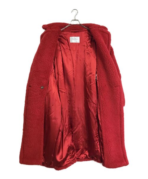 MaxMara（マックスマーラ）MaxMara (マックスマーラ) テディベアコート レッド サイズ:Lの古着・服飾アイテム