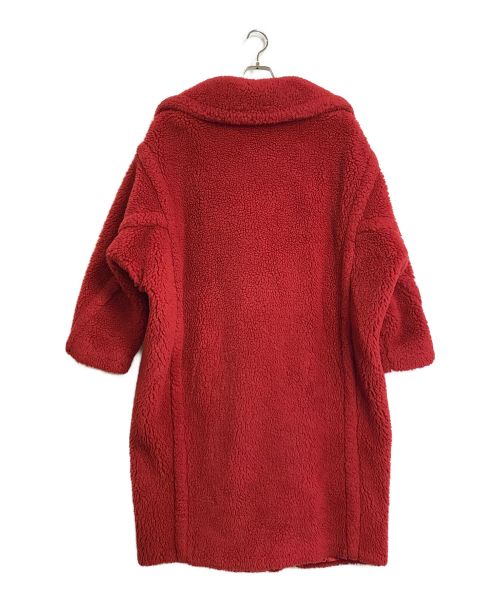 MaxMara（マックスマーラ）MaxMara (マックスマーラ) テディベアコート レッド サイズ:Lの古着・服飾アイテム