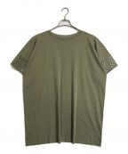 PLEATS PLEASEプリーツプリーズ）の古着「カットワークワンピース」｜グリーン