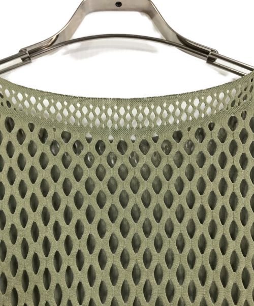 PLEATS PLEASE（プリーツプリーズ）PLEATS PLEASE (プリーツプリーズ) カットワークワンピース グリーン サイズ:3の古着・服飾アイテム