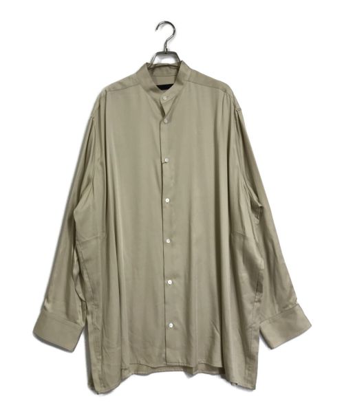 th products（ティーエイチプロダクツ）th products (ティーエイチプロダクツ) オーバーサイズバンドカラーシャツ　2102-HSH51 ベージュ サイズ:FREE 未使用品の古着・服飾アイテム