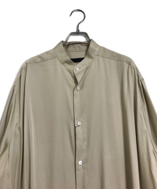 th products（ティーエイチプロダクツ）th products (ティーエイチプロダクツ) オーバーサイズバンドカラーシャツ　2102-HSH51 ベージュ サイズ:FREE 未使用品の古着・服飾アイテム
