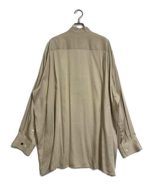 th products（ティーエイチプロダクツ）th products (ティーエイチプロダクツ) オーバーサイズバンドカラーシャツ　2102-HSH51 ベージュ サイズ:FREE 未使用品の古着・服飾アイテム