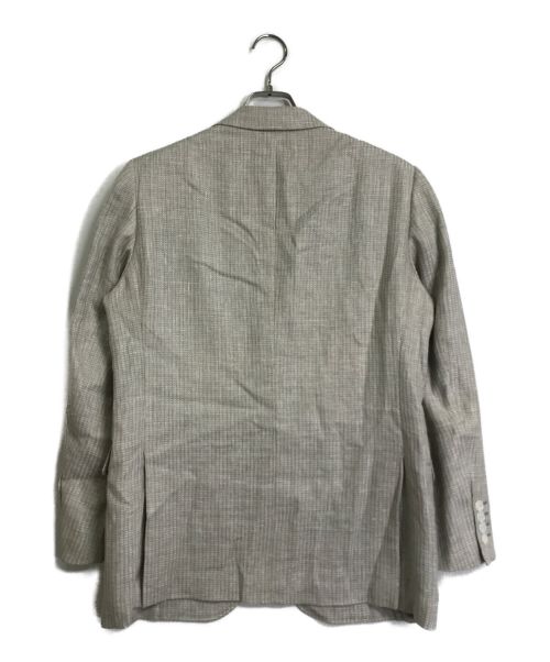 HICKEY FREEMAN（ヒッキーフリーマン）HICKEY FREEMAN (ヒッキーフリーマン) リネン混テーラードジャケット グレー サイズ:94 AB4の古着・服飾アイテム