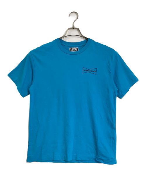 WASTED YOUTH（ウェイステッドユース）Wasted Youth (ウエステッド ユース) プリントTシャツ　ロゴT  バックプリントT  半袖　S/S　Back Print ブルー サイズ:Sの古着・服飾アイテム