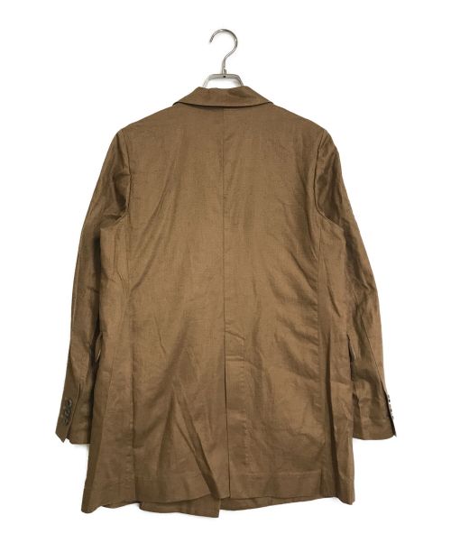 BABYLONE（バビロン）BABYLONE (バビロン) リネンオックステーラードジャケット ブラウン サイズ:38の古着・服飾アイテム