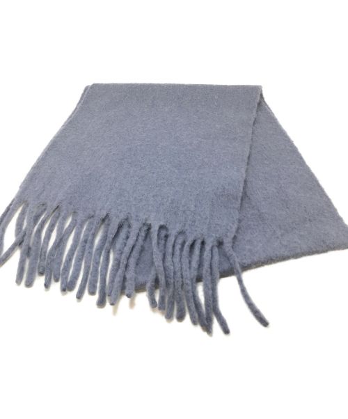 ASAUCE MELER（アソースメレ）ASAUCE MELER (アソースメレ) アルパカ混マフラー ブルー サイズ:実寸参照の古着・服飾アイテム