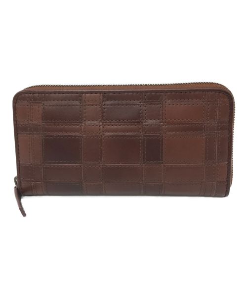 MOTHERHOUSE（マザーハウス）MOTHERHOUSE (マザーハウス) アンティーク メッシュ ラウンド ロング ウォレット ブラウン サイズ:実寸参照の古着・服飾アイテム