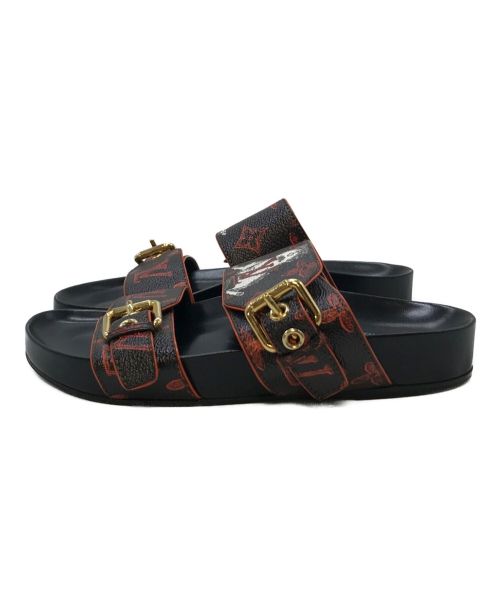 LOUIS VUITTON（ルイ ヴィトン）LOUIS VUITTON (ルイ ヴィトン) キャットグラム サンダル レッド サイズ:35の古着・服飾アイテム