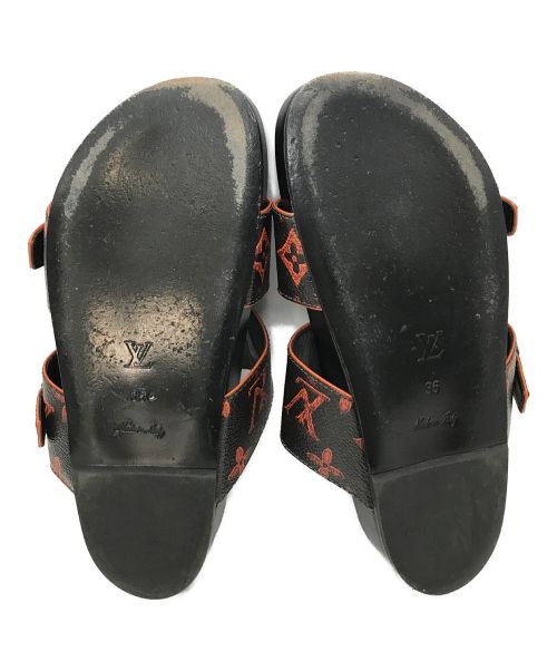 LOUIS VUITTON（ルイ ヴィトン）LOUIS VUITTON (ルイ ヴィトン) キャットグラム サンダル レッド サイズ:35の古着・服飾アイテム