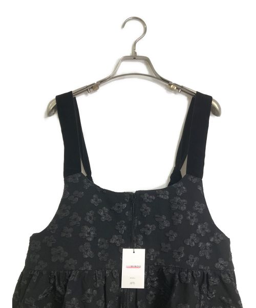 UNMINOU（アンミヌ）UNMINOU (アンミヌ) フラワージャガードオールインワン ブラック サイズ:FREEの古着・服飾アイテム