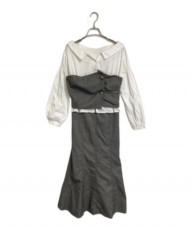 中古・古着通販】HER LIP TO (ハーリップトゥ) Carette Docking Shirt