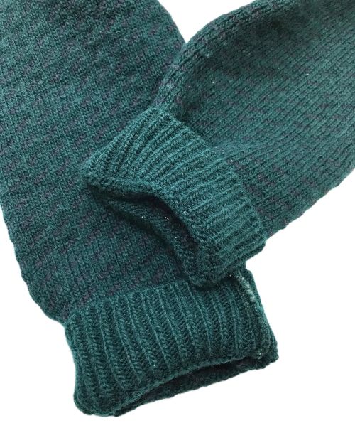 L.L.Bean（エルエルビーン マウンテンパーカー）L.L.Bean (エルエルビーン) バーズアイニット　ノルウェージャン クルーネック　ウールニット グリーン サイズ:Mの古着・服飾アイテム