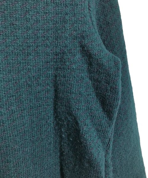 L.L.Bean（エルエルビーン マウンテンパーカー）L.L.Bean (エルエルビーン) バーズアイニット　ノルウェージャン クルーネック　ウールニット グリーン サイズ:Mの古着・服飾アイテム