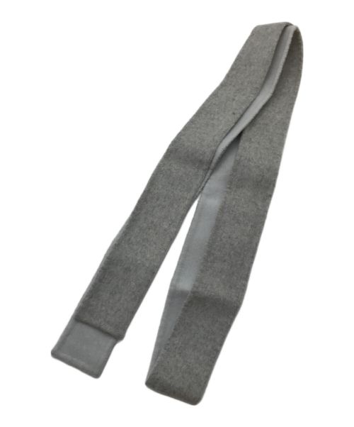 Noble（ノーブル）Noble (ノーブル) リバーオーバーフレアコート　アウター　ウール混コート グレー サイズ:38の古着・服飾アイテム