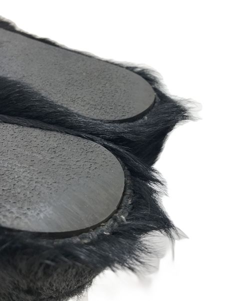 PRADA（プラダ）PRADA (プラダ) シンセティックファーモカシン レッド×ブラック サイズ:37の古着・服飾アイテム