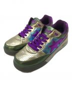 A BATHING APEア ベイシング エイプ）の古着「Bape Road Sta」｜ゴールド×パープル×グリーン