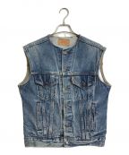 LEVI'Sリーバイス）の古着「70506リメイクワッペンデニムベスト」｜インディゴ