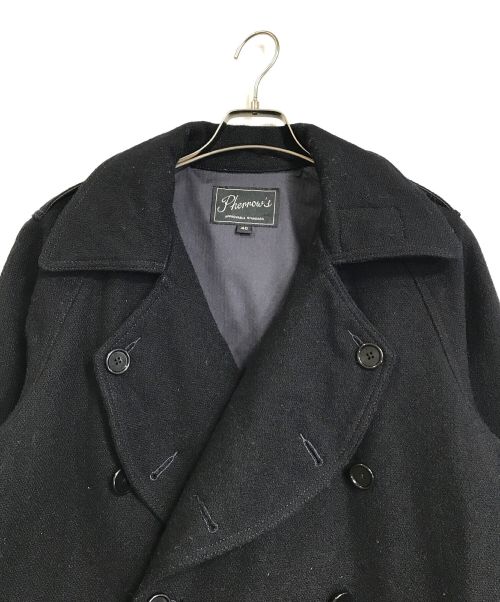 Pherrow's（フェローズ）PHERROW'S (フェローズ) ウールモーターサイクルコート ネイビー サイズ:Mの古着・服飾アイテム
