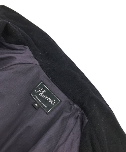 Pherrow's（フェローズ）PHERROW'S (フェローズ) ウールモーターサイクルコート ネイビー サイズ:Mの古着・服飾アイテム