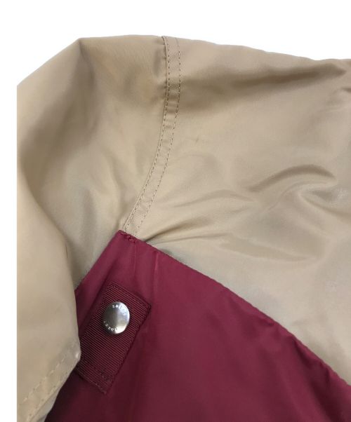 sacai（サカイ）sacai (サカイ) 22AW 変形ブルゾン ブラウン×レッド サイズ:2の古着・服飾アイテム