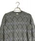 HERMES (エルメス) アーガイルカシミヤニット グレー サイズ:S：33000円