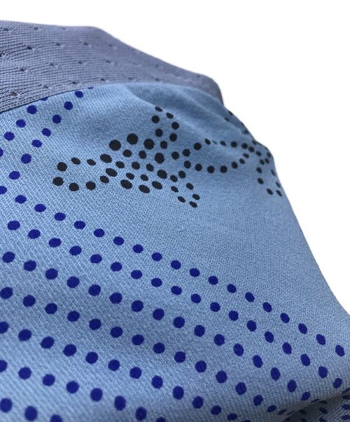 HERMES（エルメス）HERMES (エルメス) シルク切替ワンピース ブルー サイズ:XSの古着・服飾アイテム