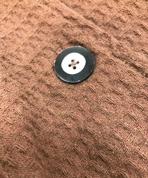 MARK BAIGENT（マークベイジェント）MARK BAIGENT (マークベイジェント) 刺子ワイドチェスターコート ブラウン サイズ:Mの古着・服飾アイテム