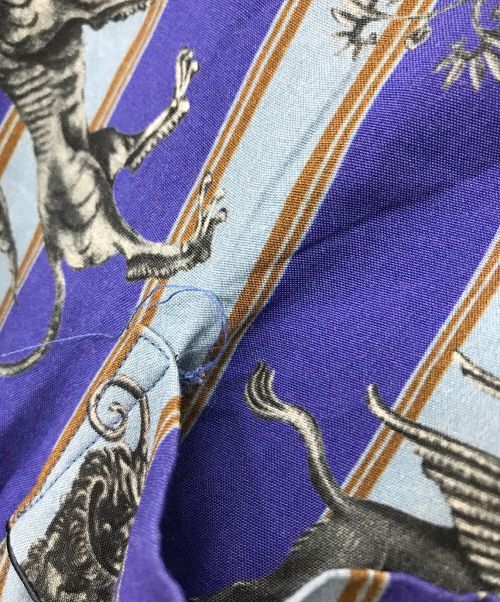 MATSUFUJI（マツフジ）MATSUFUJI (マツフジ) RARE THINGS PRINT JACKET ブルー サイズ:Lの古着・服飾アイテム