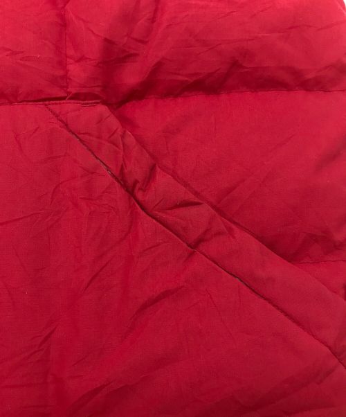 Eddie Bauer（エディーバウアー）Eddie Bauer (エディーバウアー) 【古着】80s グースダウンベスト　黒タグ後期 レッド サイズ:Lの古着・服飾アイテム