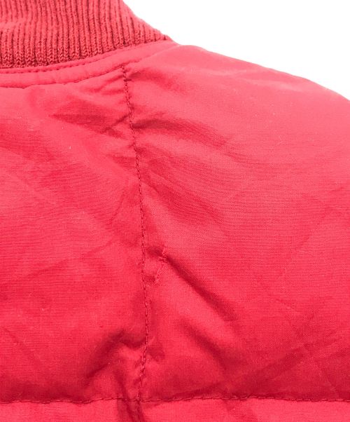 Eddie Bauer（エディーバウアー）Eddie Bauer (エディーバウアー) 【古着】80s グースダウンベスト　黒タグ後期 レッド サイズ:Lの古着・服飾アイテム