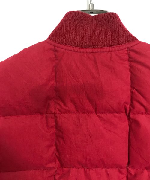 Eddie Bauer（エディーバウアー）Eddie Bauer (エディーバウアー) 【古着】80s グースダウンベスト　黒タグ後期 レッド サイズ:Lの古着・服飾アイテム