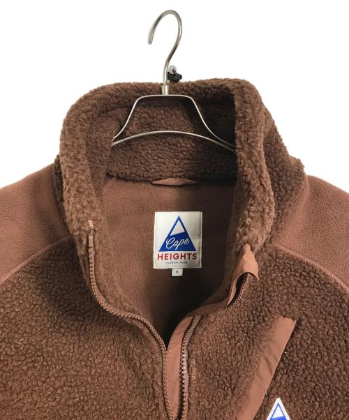 Cape HEIGHTS（ケープハイツ）CAPE HEIGHTS (ケープハイツ) BREAKHEART FLEECE Jacket ブレイクハート　フリースジャケット　ボアジャケット ブラウン サイズ:Sの古着・服飾アイテム