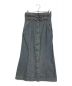 Hysteric Glamour（ヒステリックグラマー）の古着「ヘリンボーンデニムスカート/ダブルベルト巻きスカート　Hysteric Glamour ヒステリックグラマー　レディース　ボトムス　インディゴ　2AK-78 90」｜インディゴ