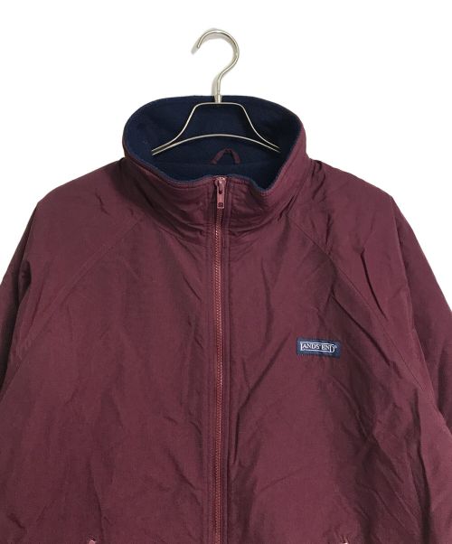 LAND'S END（ランズエンド）LAND'S END (ランズエンド) 【古着】シェルシンチラジャケット レッド サイズ:Lの古着・服飾アイテム