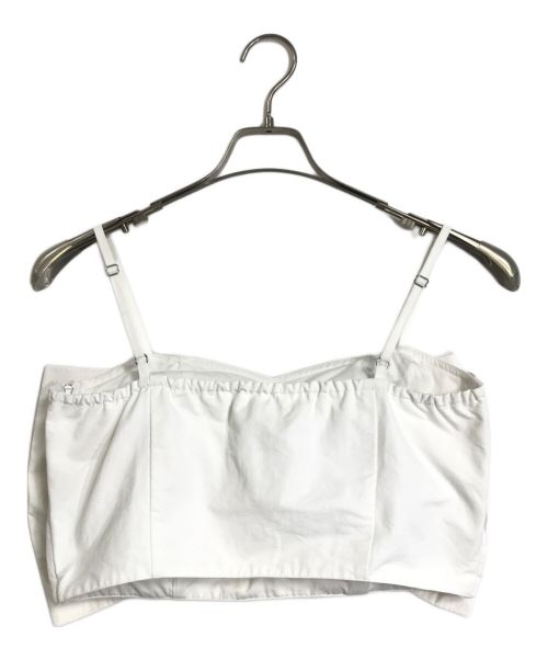 U by SPICK&SPAN（ユー バイ スピック＆スパン）U by SPICK&SPAN (ユー バイ スピック＆スパン) ビッグリボンキャミ　ビスチェ　ホワイト ホワイト サイズ:実寸参照の古着・服飾アイテム