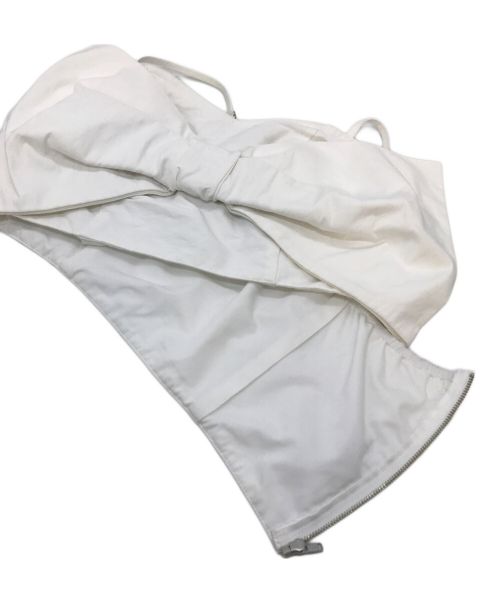 U by SPICK&SPAN（ユー バイ スピック＆スパン）U by SPICK&SPAN (ユー バイ スピック＆スパン) ビッグリボンキャミ　ビスチェ　ホワイト ホワイト サイズ:実寸参照の古着・服飾アイテム