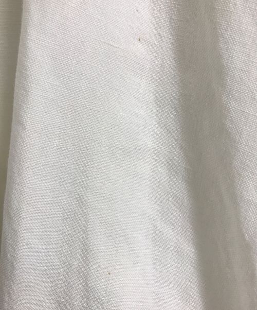 RALPH LAUREN Purple Label（ラルフ ローレン パープル レーベル）RALPH LAUREN PURPLE LABEL (ラルフ ローレン パープル レーベル) リネンスカート　ミディスカート ホワイト サイズ:4の古着・服飾アイテム